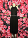 robe longue noir ceinture a strass