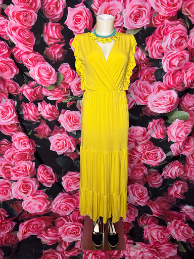 robe longue jaune