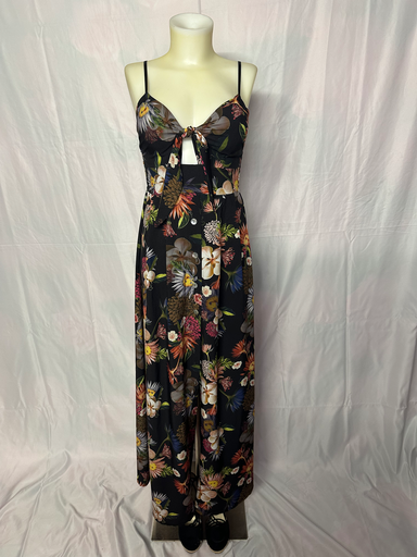 robe longue à motif fleurie
