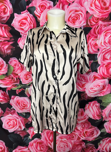 chemise effet zébré