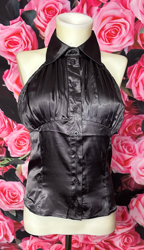 Chemise noir en soie