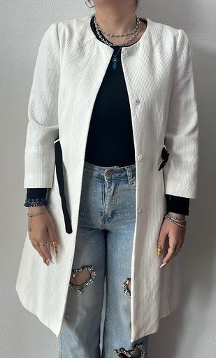 Manteau, blanc chic